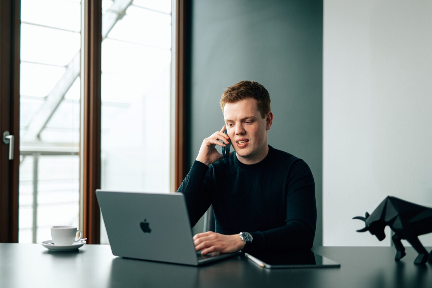 Moritz Beck im Beratungsgespräch